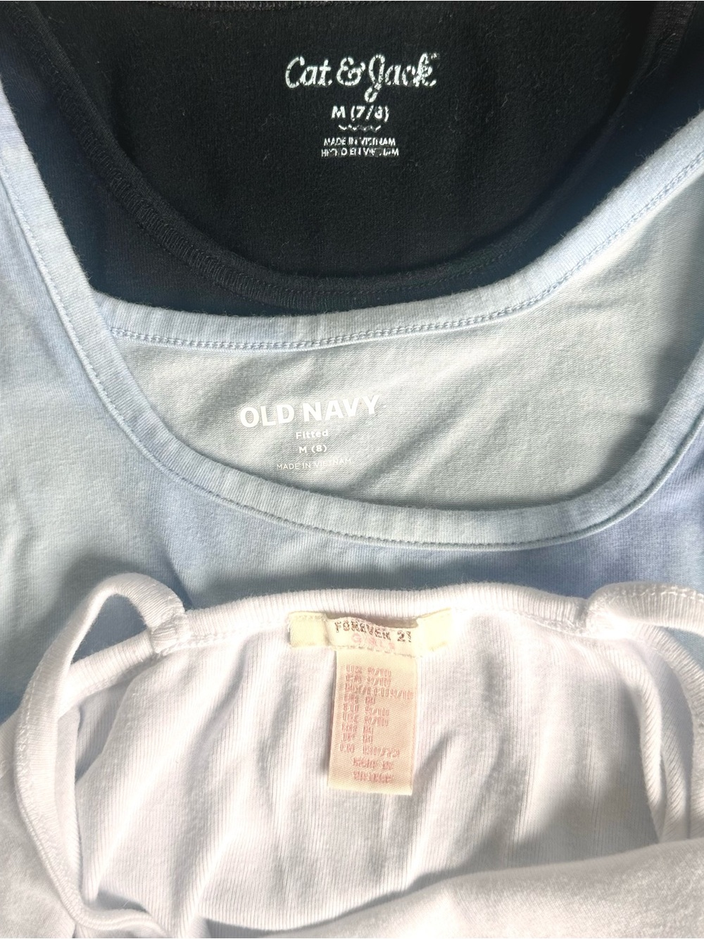 Set of 3 Girl’s Tank Tops Size 8 to 10 - Picture 3 of 3